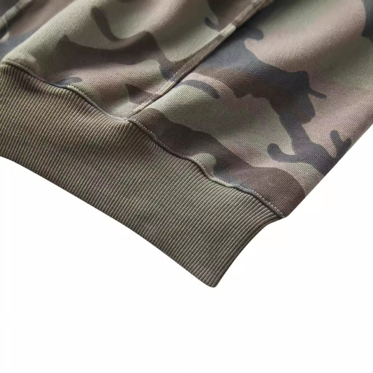 Y2K Zip-up Print Camouflage Hoodie