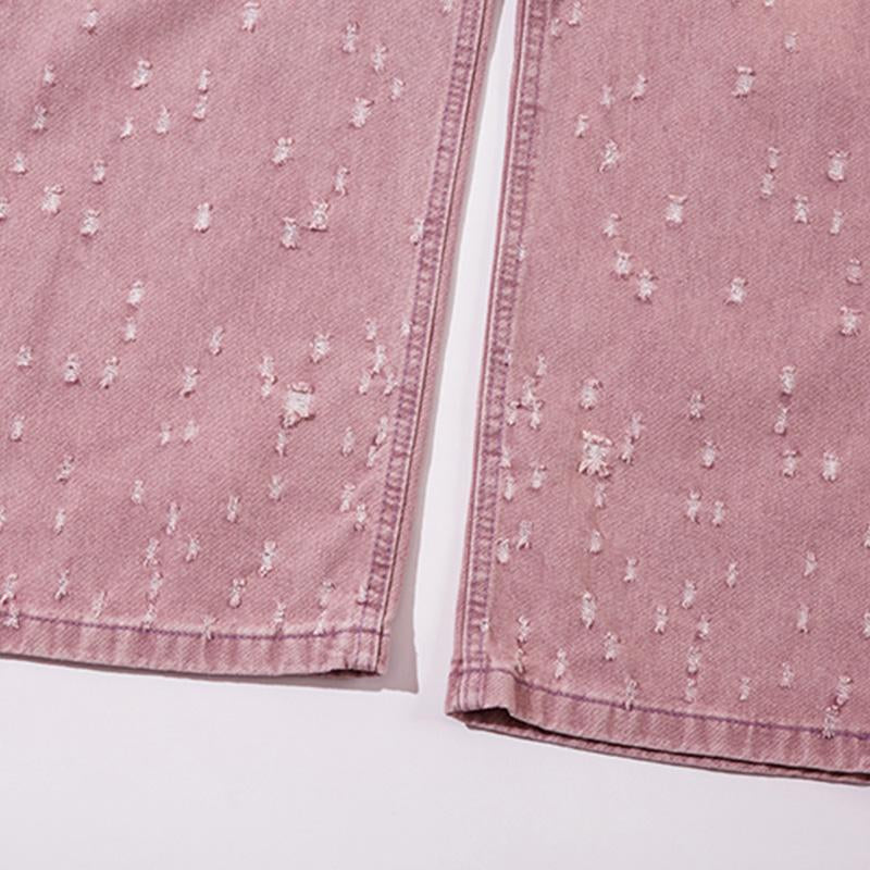 Wide-leg Baggy Splash Glitter Jeans