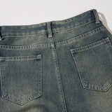 Retro Ripped Patchwork Jeans