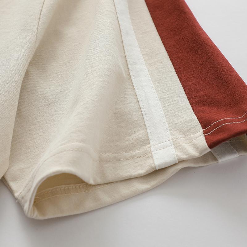 Loose Side Striped T-shirt
