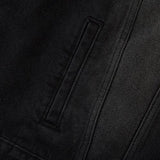 Vintage Washed Black Denim Jacket