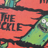 Loose Washed Toxic Rick Print T-Shirt
