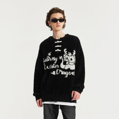 Vintage Loose Dragon Sweater