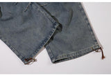 Multi-Pockets Retro Loose Pants