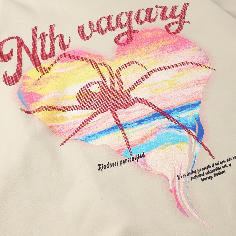 Heart Shaped Spider Graphic Hoodie