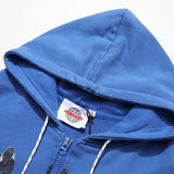 Shadow Print Zip-up Hoodie