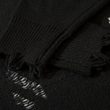 Burning Heart Ripped Sweater