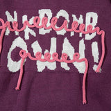 Rope Letter Print Sweater