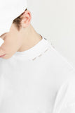 High-neck Respecting Solid Loose T-shirt