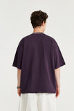 High-neck Respecting Solid Loose T-shirt