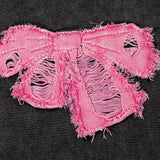 Loose Ripped Crewneck Sweatshirt