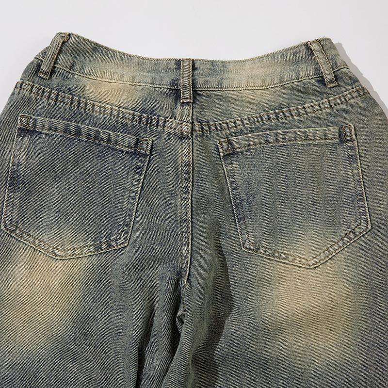 Multi Pocket Baggy Denim Jeans