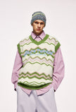 Y2k Fuzzy Star Twinkle Knitted Vest