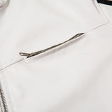 Women's Leather Crop Racing Jacket