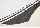Contrast Color Side Stripe Racing T-shirt