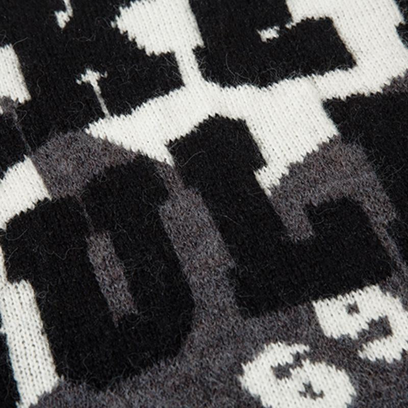 Star Knitted Graphic Sweater