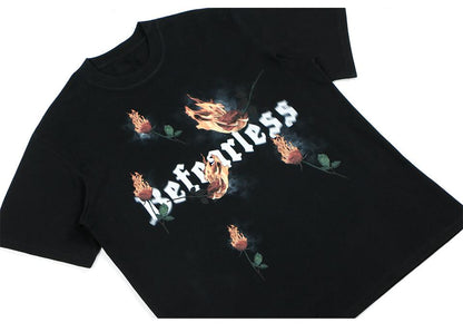Loose Rose Burning T-shirt