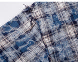 Vintage Plaid Ripped Shirt