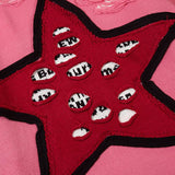 Y2K Ripped Star Print Loose Sweater