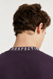 High-neck Respecting Solid Loose T-shirt