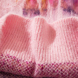 Fluffy Fleece Letter Print Sweater