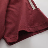 Loose Side Striped Embroidery T-shirt