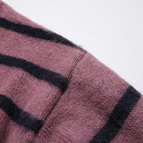 Stripped Solid Color Knitted Sweater