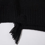 Loose Worm Ripped Sweater