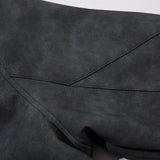 Retro Chic Washed Leather Jacket
