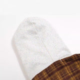 Patchwork Flannel Hooded Jacket