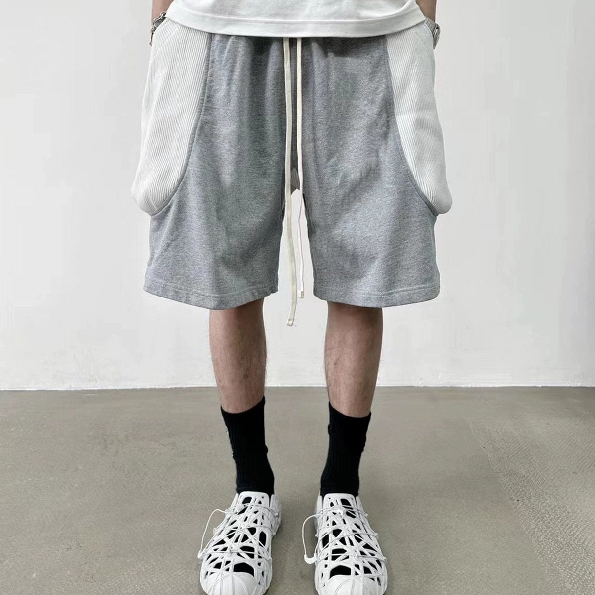 Stitching Side Pockets Jorts