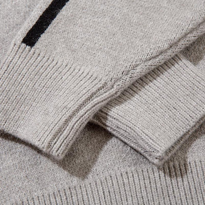 Striped Sports Style Loose Hoodie