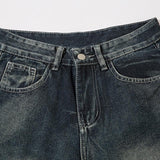 Distressed Baggy High-waist Jeans