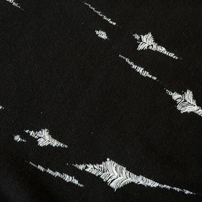 Loose Knitted Star Oversized Sweater