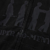 Letter Print Men Graphic Loose Hoodie