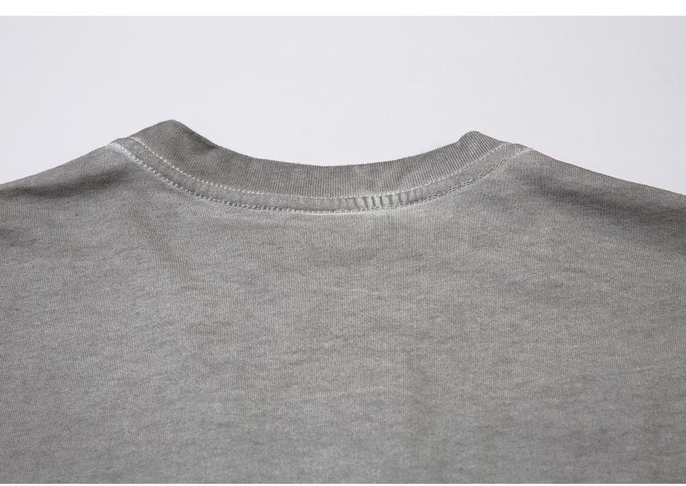 Letter Printed Washed Oversized T-shirt