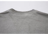 Letter Printed Washed Oversized T-shirt