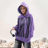 Embroidery Letter Print Hoodie