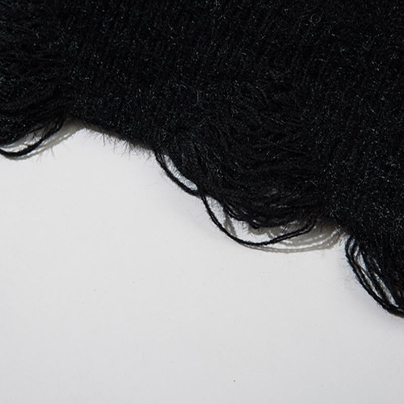 Spider Embroidery Oversized Sweater