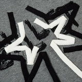 Ripped Star Knitted Sweater