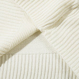 Oversized Spliced Zipper Sweater