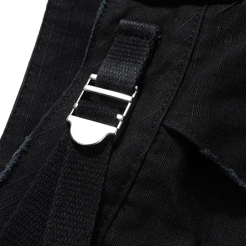Hand-polished Belt Black Jorts