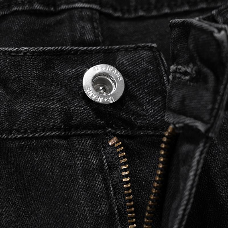 Edgy Black Flared Jeans