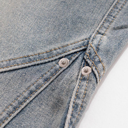 Vintage Inspired Distressed Flare Jeans