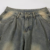 Multi Pocket Baggy Denim Jeans