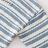 Loose Striped Zip-up Hooded Sweater