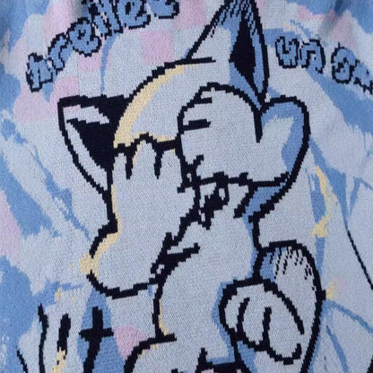 Y2K Gangster Graphic Sweater