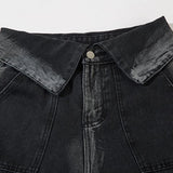 Washed Women's Cross Patch Black Jeans
