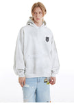 Y2K Washed Shield Emblem Hoodie