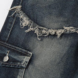 Distressed Baggy High-waist Jeans